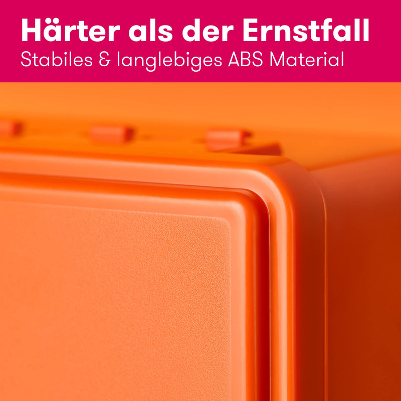 First Aid Box Din 13157:2021 Small - Includes Practical Wall Mount, 3 X Stickers, Face Masks & Wet Wipes - First Aid Box Din 13157 For Businesses, Facilities & Home - NewNest Australia