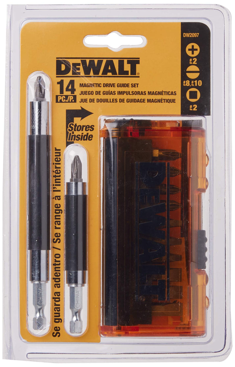 DEWALT Screwdriver Bit Set, Magnetic Drive Guide, 14-Piece (DW2097CS) - NewNest Australia