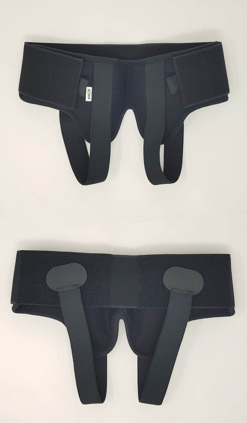 Aheal Inguinal Hernia Men'S Medical Support Belt - Hernia Belt For Men, Soft Elastic Hernia Band, Pain Relief Inguinal Hernia Belt & Hernia Belt - Size 2, Black - NewNest Australia