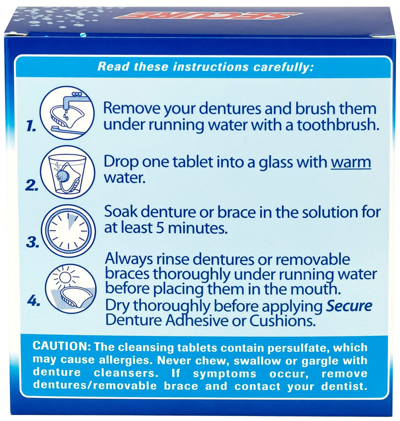Secure Cleansing Tablets 32 tabs (3 boxes of 32) - NewNest Australia