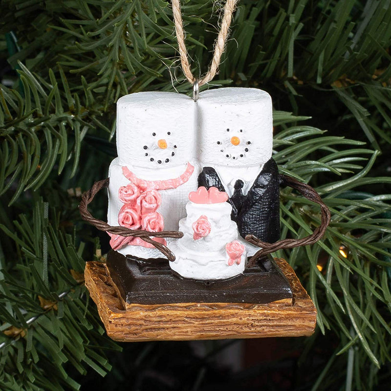 NewNest Australia - Midwest-CBK S'mores Bride and Groom with Wedding Cake Ornament 