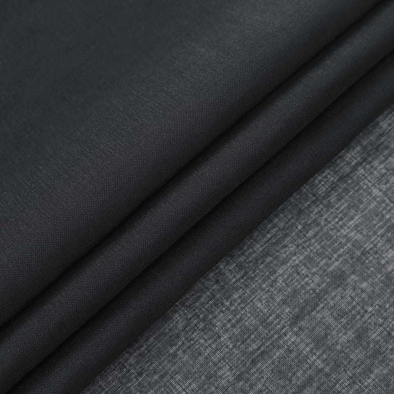 Black Curtains 48 Inch Length for Bedroom 2 Panels Set,Rod Pocket Lace Sheer Small Window Curtains for Living Room Kitchen Bathroom Short Coverings 36x48 Inches Long 36"x48" Black - NewNest Australia