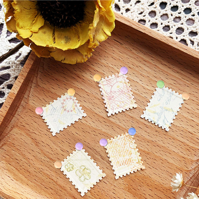moinkerin 200 Pcs Mini Brads Metal Brad Fasteners Split Pins Pastel, 0.3 x 0.47 inch Multicolor Round Brads for Paper Craft DIY Stamping Scrapbooking A-multicolor - NewNest Australia