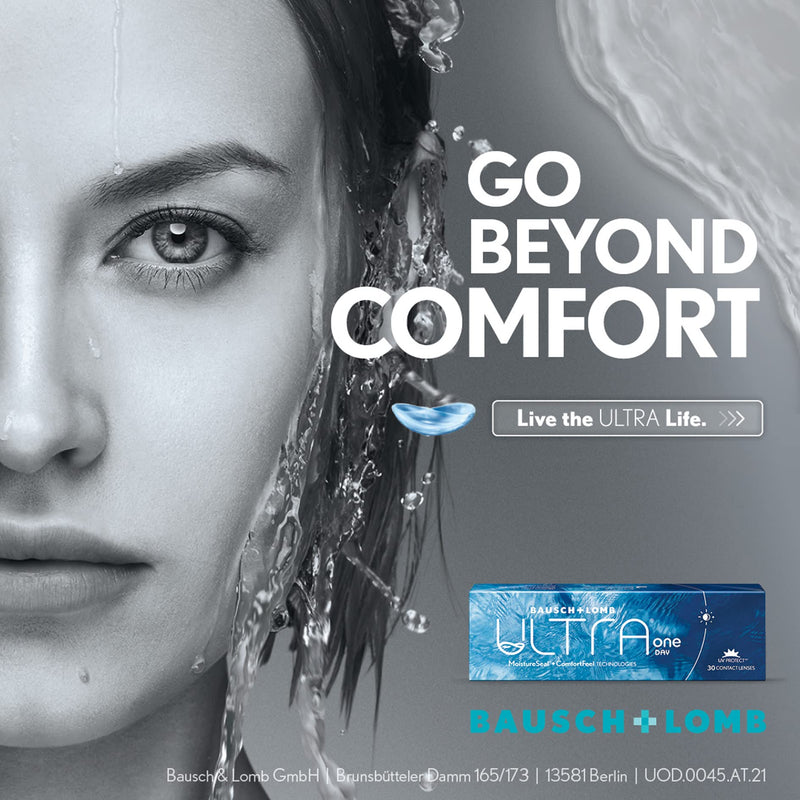 Bausch + Lomb Ultra One Day, Spherical Daily Lenses, Premium Soft Contact Lenses, 30 Pieces, / Bc 8.6 Mm / Dia 14.2 / +0.75 Diopters 0.75 Diopters 8.6 Millimeters 14.2 Millimeters - NewNest Australia