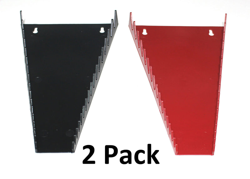 JSP Manufacturing Red & Black 16 Tool Standard Wrench Holder Wrench Organizer 2 Pack | Storage Rack Tray Tool Holder - NewNest Australia