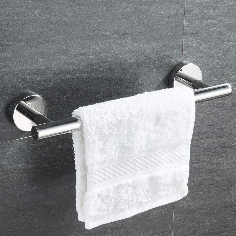 MARMOLUX ACC 12 Inches Hand Towel Holder Bathroom Hardware Chrome Towel Bar Towel Rack Towel Hanger Stainless Steel Wall Mount Bathroom Accessories Polished Chrome 12" - NewNest Australia