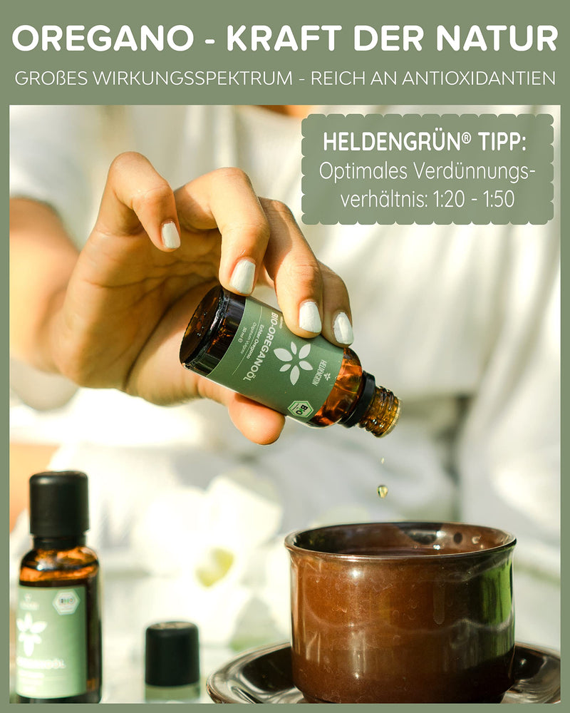 Heldengr√ºn Organic Oregano Oil [High Dose] With +80% Carvacrol - Certified Oral Food - Oregano Oil Organic From Greece - Oregano Oil, Antioxidants 30 Ml (Pack Of 1) - NewNest Australia