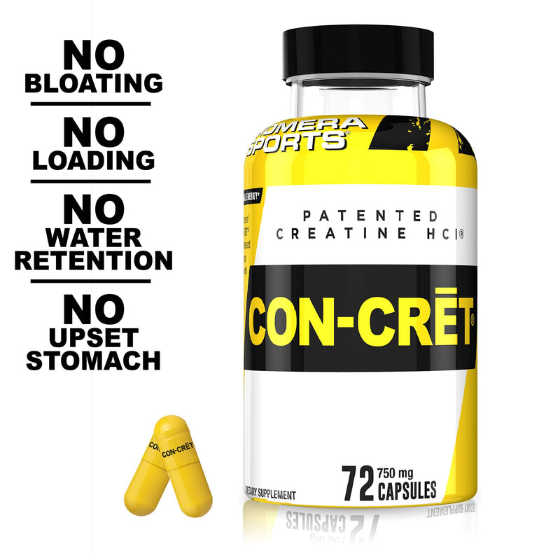 ProMera Sports CON-CRET Patented Creatine HCl Capsules 750 mg, 72 Caps - NewNest Australia