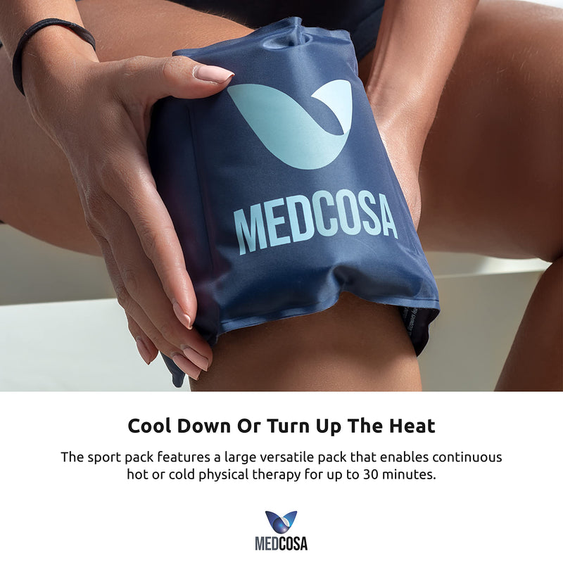 Medcosa Flexible Sport Ice Pack | Any Ache, Any Pain, We’ve Got You Covered | Cold Reusable Wraps With Flexible Straps | Ideal for Sport Injuries, R.I.C.E Treatment & Scrapes 1 Count (Pack of 1) - NewNest Australia