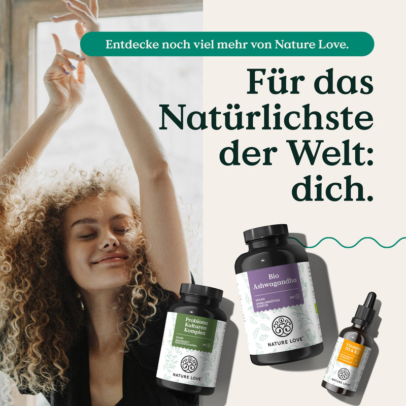 NATURE LOVE® enzyme complex - 120 capsules - including lipase & α-amylase | with bromelain, rutin, cellulase and inulin - digestive enzymes in a 4 month supply - vegan, laboratory tested - NewNest Australia