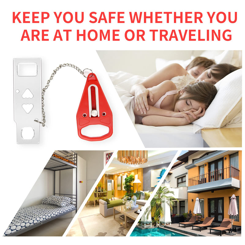 Portable Door Lock 2Pack Extra Lock for Additional Privacy and Safety in Home,Hotel and Apartment,Prevent Unauthorized Entry,Protect Family Security in Traveling,Home,Bedroom,Hotel,Apartment,AirBNB - NewNest Australia