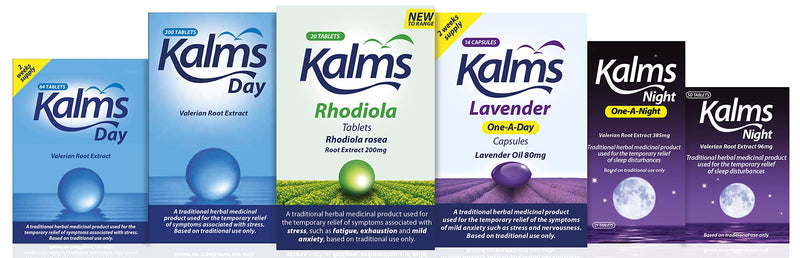 Kalms Lavender - One-a-day - 14 capsules - A Traditional Herbal Medicinal Product Used for the Temporary Relief of the Symptoms of Mild Anxiety Such as Stress and Nervousness - NewNest Australia