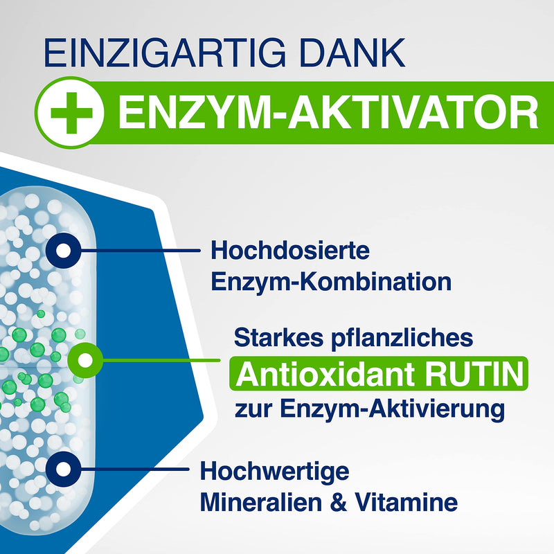 Gelencium Enzyme Complex I Highest Enzyme Daily Dose 1,500 Mg I With Rutin As Enzyme Activator I With Micronutrients For Healthy Joints, Cartilage & Bones I Pharmacy Quality I Vegan I 100 Capsules - NewNest Australia