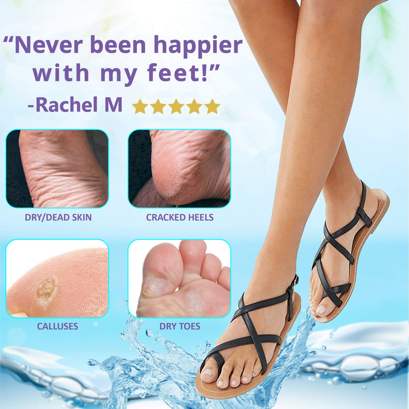 SlkySmooth Foot Peel Mask 2 Pack | Dead Hard Skin Callus Remover | Exfoliating Socks | For Dry Cracked Baby Feet Pedicure Repair Peeling Exfoliator - NewNest Australia