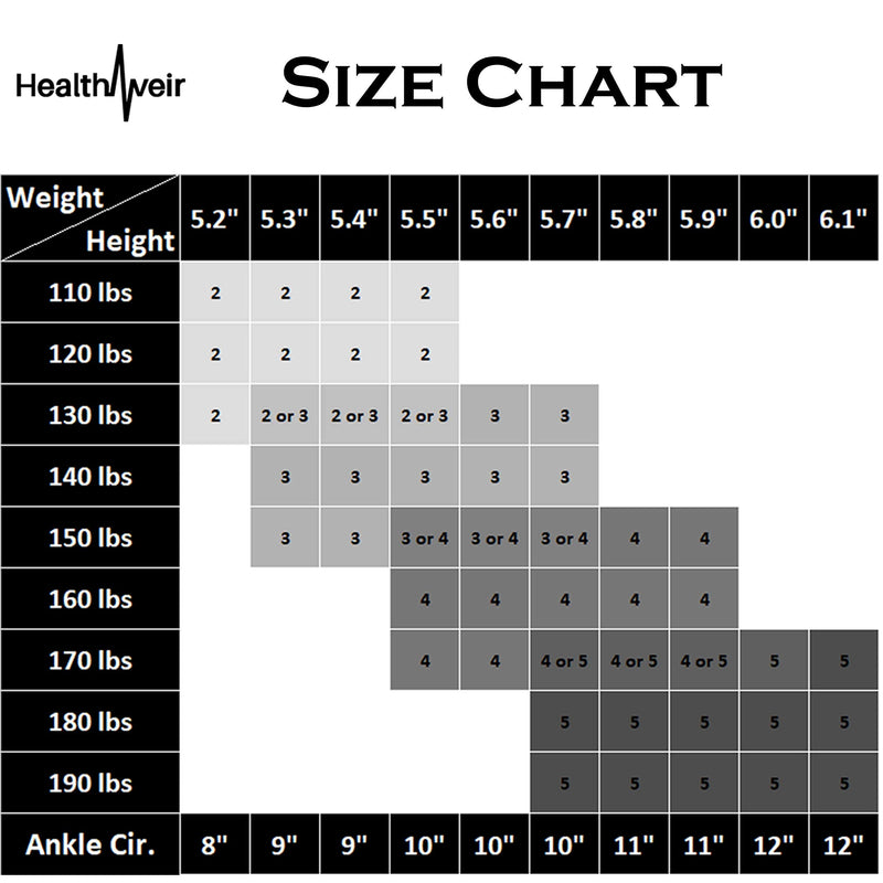 Healthweir Sheer Compression Pantyhose for Women 15-20 (EU 18-22) mmHg - Support Stockings… (2, Black) 2 - NewNest Australia