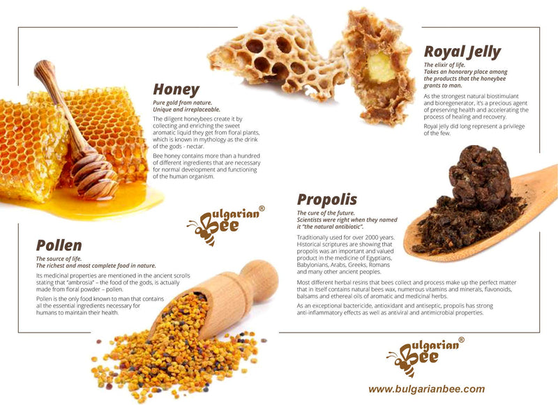 500 g of honey contains bee pollen, beeswax, propolis and royal jelly - NewNest Australia