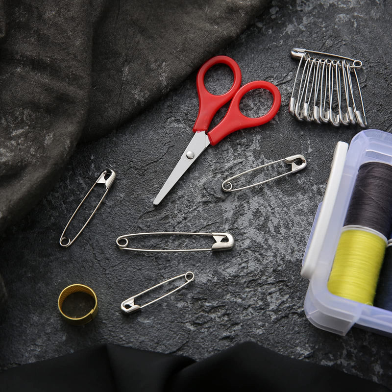iRIIRIO Large Safety Pins 55mm/2.2inch, Heavy Duty Safety Pins 200pcs, Steel Safety Pins Bulk Metal Silver Sewing Pins Perfect for Sewing Quilting Cloth Curtain Bedsheet Sofa Laundry. 2.2"/200pcs - NewNest Australia