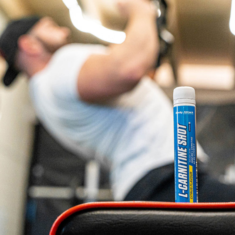 Body Attack L-Carnitine Shot Citrus, 20 X 25 Ml, Made In Germany, 25 Ml/One Serving, 1000 Mg L-Carnitine, 100% Pure & Vegan, High-Quality Carnipure, 40 Mg Vitamin C - NewNest Australia