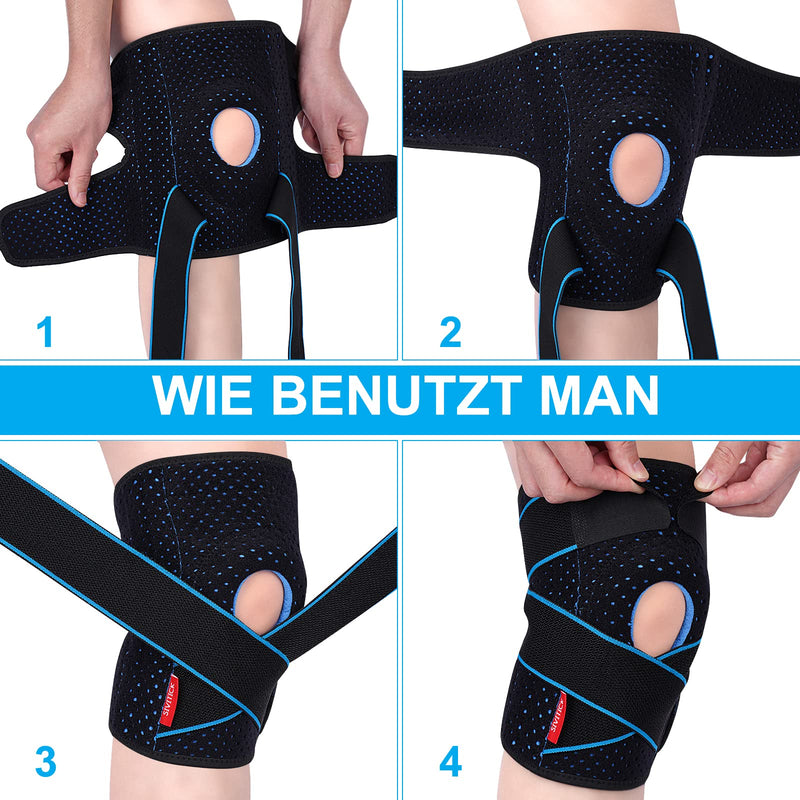 Sivitick Knee Support For Women And Men, Adjustable Knee Support With Side Stabilizers & Patella Gel Pads, Orthopedic Bandage, Knee, Meniscus, Osteoarthritis, 1 Piece, Unisex - NewNest Australia
