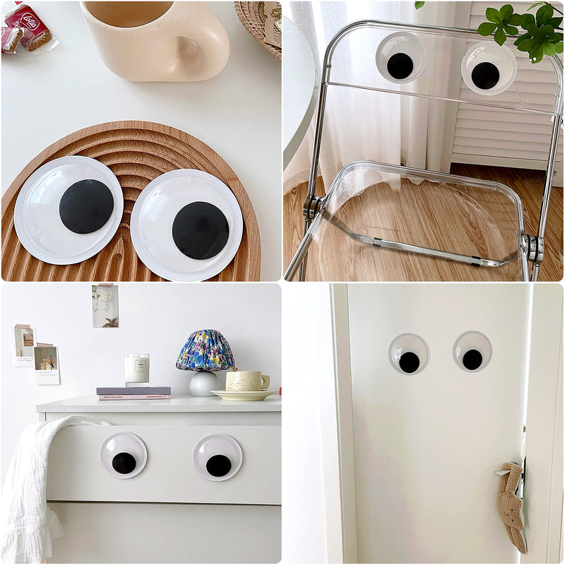 6 Pieces 2 Inches Googly Google Eyes Self Adhesive Googlie Craft Wiggle Eyes - NewNest Australia