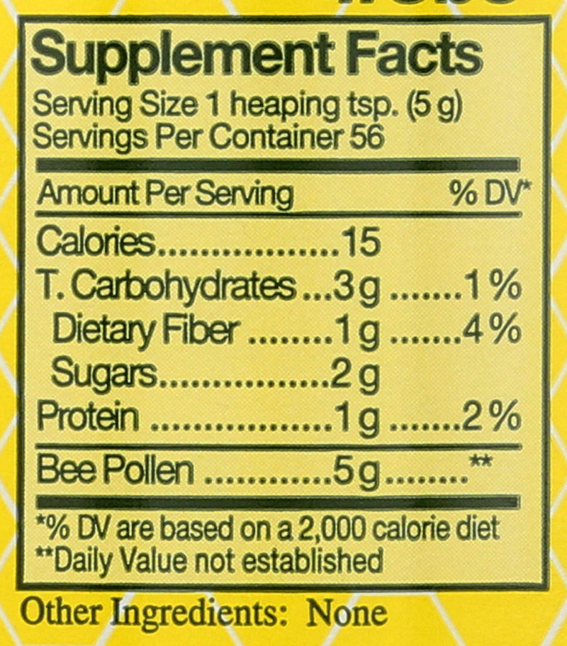 Bee Pollen - Low Moisture Whole Granulars - 10 oz - NewNest Australia