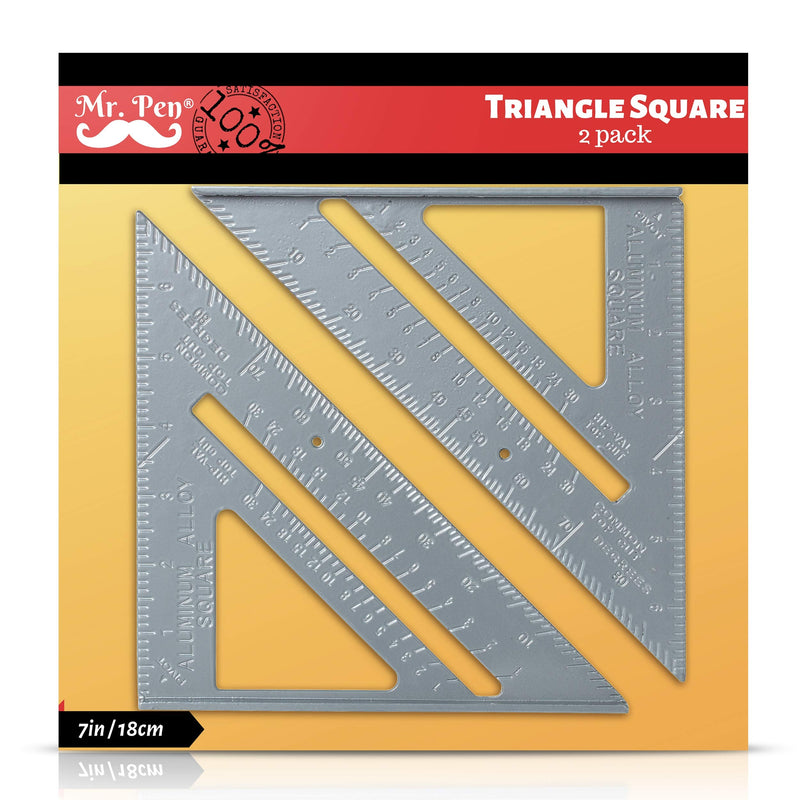 Mr. Pen Metal 7 Inches Rafter Square, Carpenter Square, 2 Pack - NewNest Australia