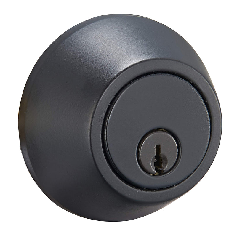 Amazon Basics Deadbolt - Single Cylinder - Matte Black Standard - NewNest Australia