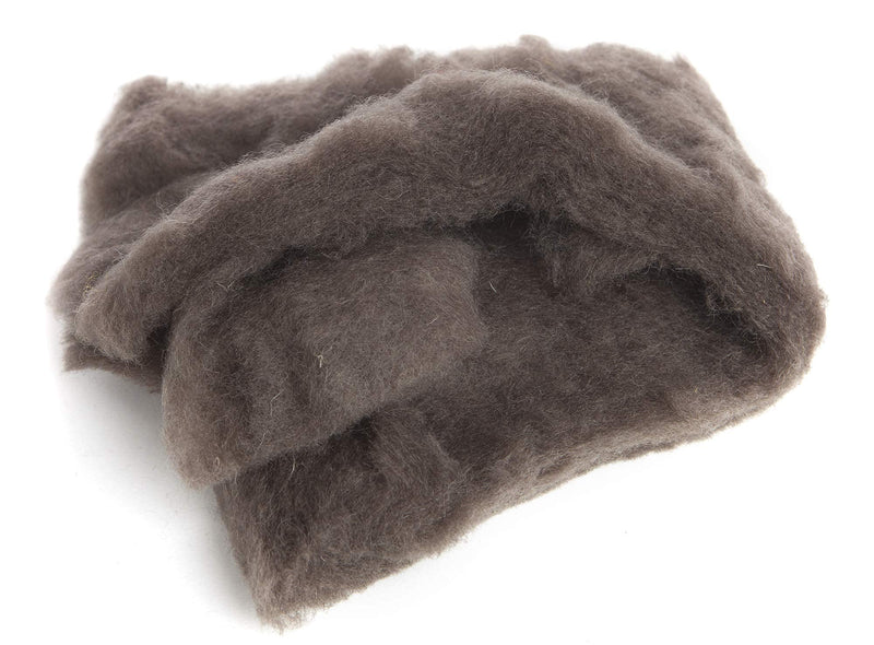 Maori Wool - A Special Blend of New Zealand Wools by DHG for Needle Felting and Wet Felting, 3.5 OZ / 100 gr, Carded Wool Batt, 100% Pure Wool, Color Sable Brown - NewNest Australia