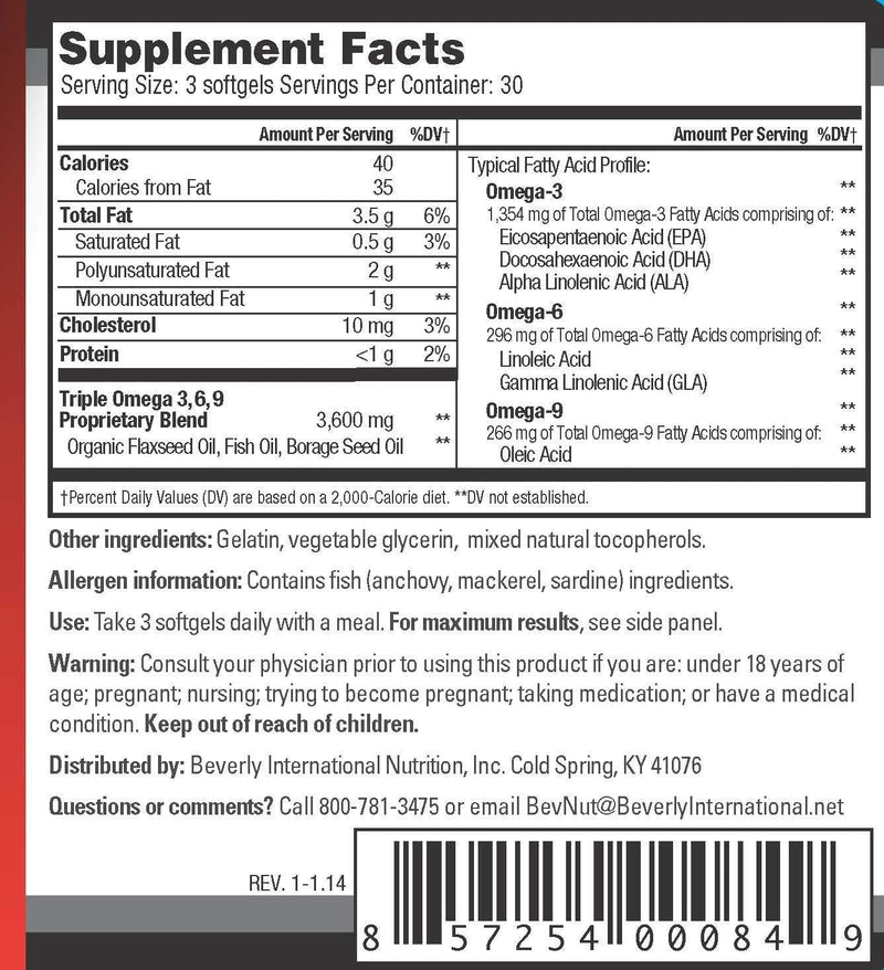 Beverly International EFA Gold, 90 softgel Capsules. When Everyone Else is Taking Fish Oil, The pros are Using This 90 Count (Pack of 1) - NewNest Australia