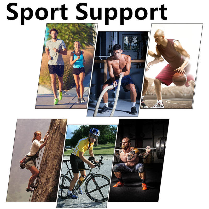 LAVAED Knee Brace with Side Stabilizers for Knee Pain, Adjustable Non Slip Open-Patella Compression Wrap Knee Support with Patella Gel Pads, for Man and Woman Sports Workout Gym Running Basketball Regular Size (13.7"~19.6") - NewNest Australia