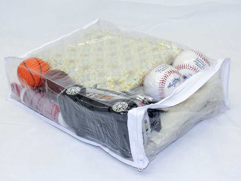 Fba Clear Vinyl Zippered Sweater Clothing Storage Bag 11 x 15 x 4 Set of10 - NewNest Australia