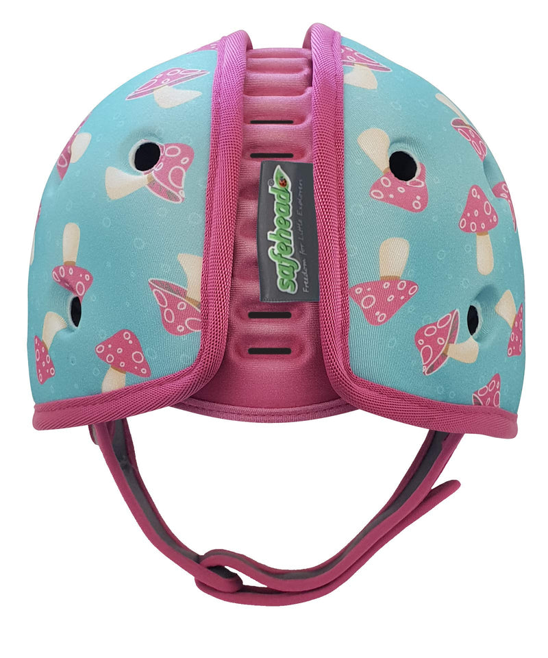 SafeheadBABY Soft Helmet for Babies Learning to Walk - Mushroom Mint - Patented and Award Wining - Ultra Lightweight - Expandable and Adjustable - NewNest Australia