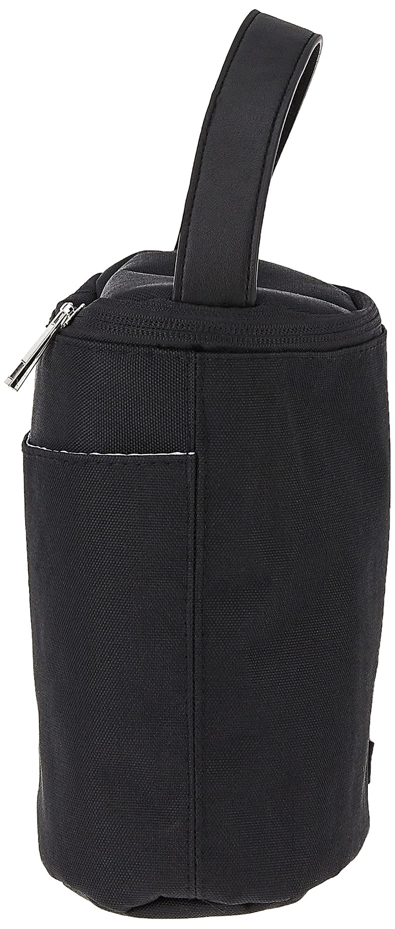 JJ Cole - Bottle Cooler, Insulated Interior for 2 Large Bottles or Sippy Cups, Included Freezer Pack, Exterior Pocket, & Easy Attach Handle, Blackout Black - NewNest Australia