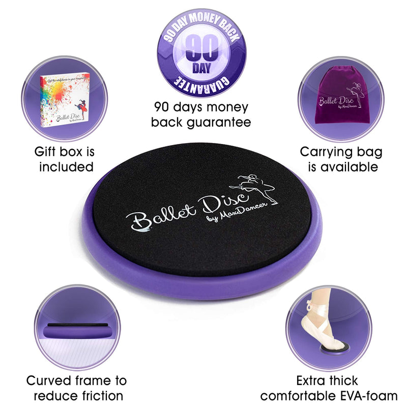 Ballet Turning Disc for Dancers, Gymnastics and Ice Skaters. Portable Turn Board for Dancing on Releve. Make Your Turns, Pirouette and Balance Better Pink without a carrying bag - NewNest Australia