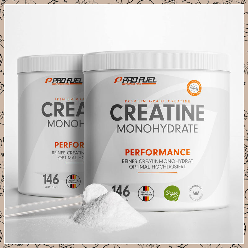 Creatine Monohydrate Powder 500 G - Creatine Monohydrate In Micronized Quality - Creatine Monohydrate Optimal High Dose - Pure Creatine Powder Without Additives, 100% Vegan - For 146 Uses - NewNest Australia