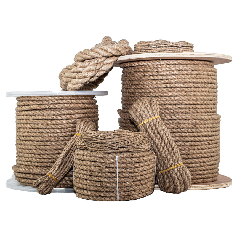 SGT KNOTS Twisted Jute Rope - Natural Fiber for Crafts, Garden, Packing, Home Decor & More (1/2" x 10ft) 1/2 in x 10 ft - NewNest Australia