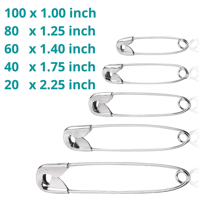 Mr. Pen- Safety Pins, Safety Pins Assorted, 300 Pack, Assorted Safety Pins, Safety Pin, Small Safety Pins, Safety Pins Bulk, Large Safety Pins, Safety Pins for Clothes - NewNest Australia