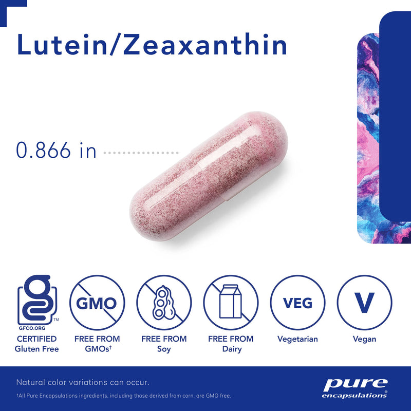 Pure Encapsulations Lutein/Zeaxanthin | Supplement to Support Overall Vision Function and The Macula* | 60 Capsules 60 Count (Pack of 1) - NewNest Australia