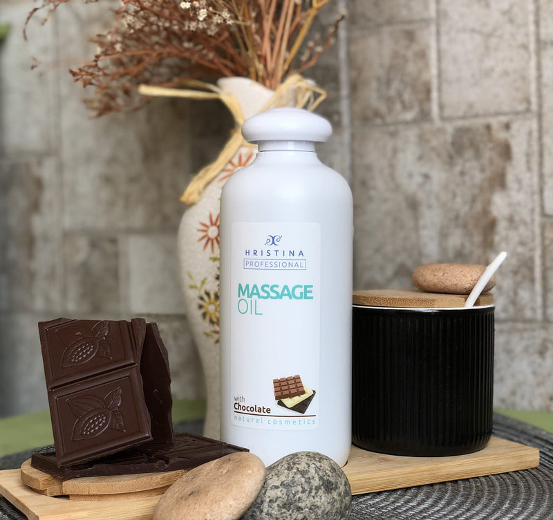 Chocolate Massage Oil For Relaxing Body Massage And Skin Care | Natural Blend Of Grape Seed And Avocado Oil Enriched With Dark Chocolate Fragrance For Massage Therapy, 500 Ml - NewNest Australia