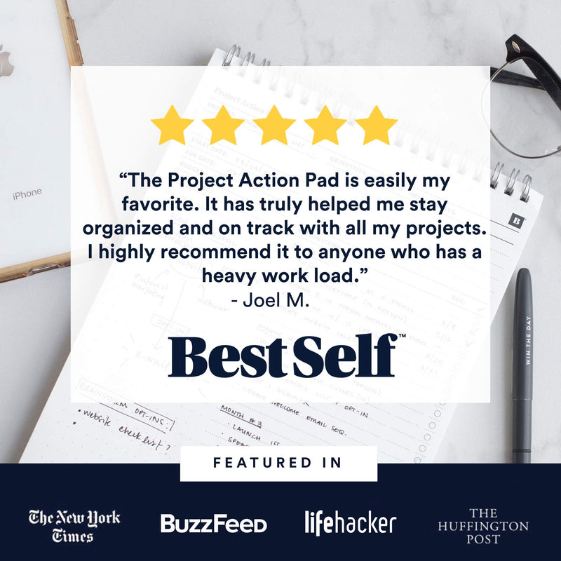 Project Management Tool, Task Planner Project Action Pad by BestSelf — Proven Tool to Mastermind Big Projects, Effectively Manage Tasks, Boost Productivity, Maximize Results, Increase Confidence and P - NewNest Australia