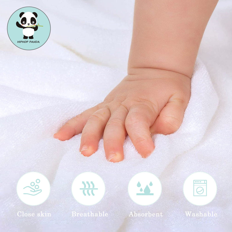 HIPHOP PANDA Bamboo Hooded Baby Towel - Soft Hooded Bath Towel with Bear Ears for Babie, Toddler,Infant, Perfect for Boy and Girl - (Bear, 21.5 x 22.5 Inch) 21.5x22.5 Inch (Pack of 1) - NewNest Australia