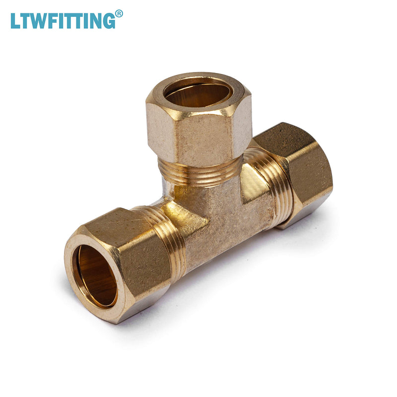 LTWFITTING 5/8-Inch OD Compression Tee,Brass Compression Fitting(Pack of 3) - NewNest Australia