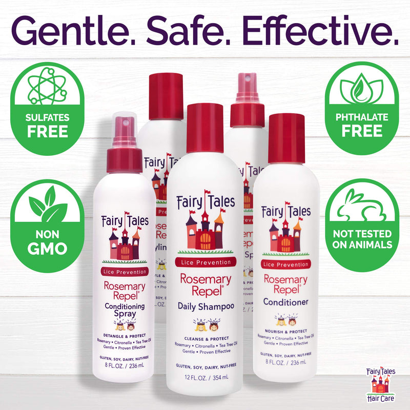 Fairy Tales Rosemary Repel Daily Kid Leave-In Conditioning Spray- Conditioning Lice Spray for Kids for Lice Prevention, 8 Fl Oz (Pack of 2) - NewNest Australia