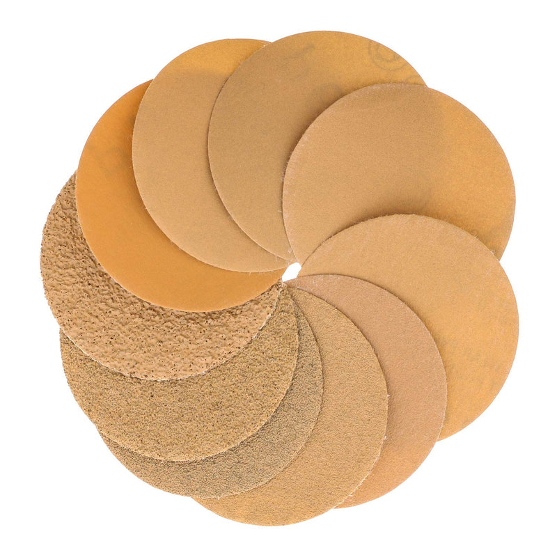 Dura-Gold Premium 2" Gold Hook & Loop Sanding Discs Variety Pack Box - 40, 60, 80, 120, 220, 320, 400, 600, 800, 1000 Grit (5 Sheets Each, 50 Total) & Drill Backing Plate, Automotive, Woodworking - NewNest Australia