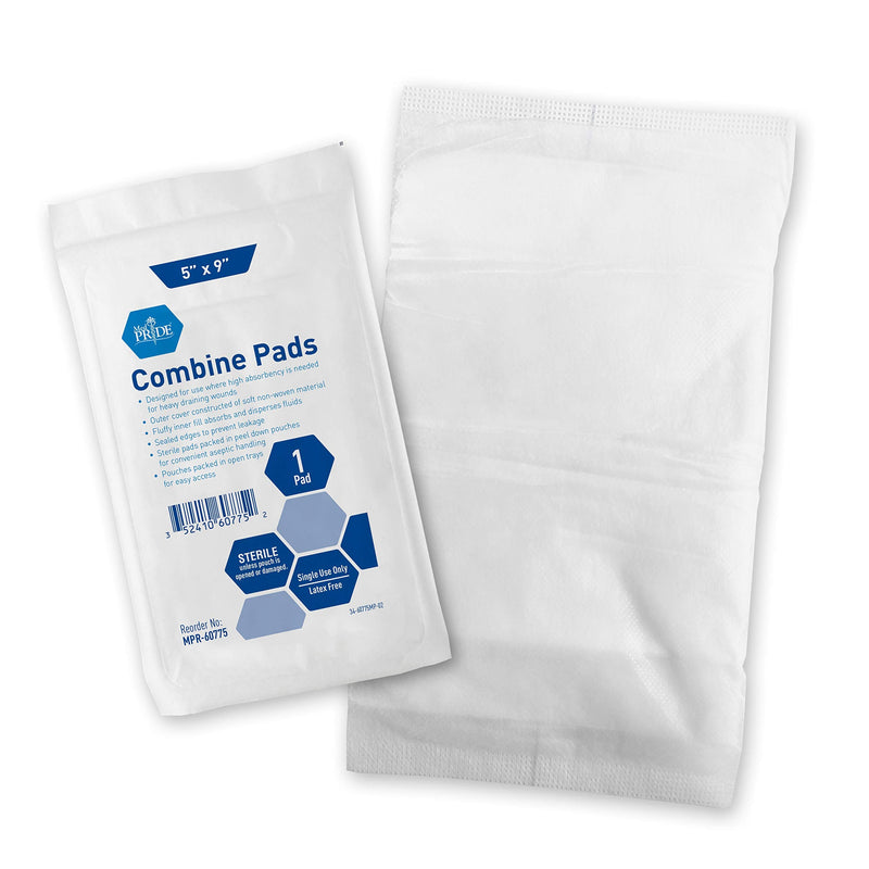 Medpride Sterile Abdominal- ABD Combine Pads| 20-Pack, 5 x 9 Inches| Extra Absorbent & Thick, Individually Wrapped Wound Dressing, First Aid Pads| Surgical-Grade, Nonstick- for Heavy Leakage, Post Op - NewNest Australia