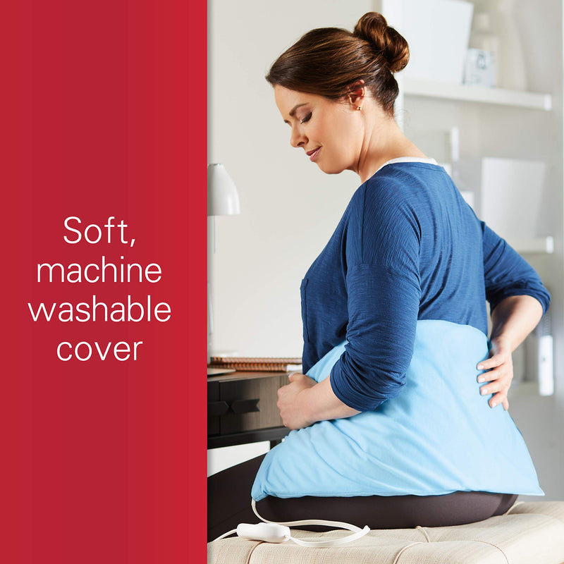 Sunbeam Heating Pad for Pain Relief | XL King Size UltraHeat, 3 Heat Settings with Moist Heat | Light Blue, 12-Inch x 24-Inch - NewNest Australia