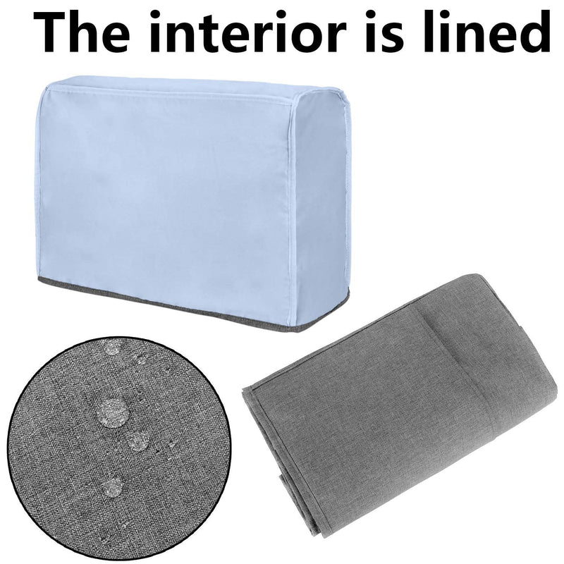 Luxja Dust Cover for Sewing Machine, Sewing Machine Cover with Pockets for Extra Accessories (Compatible with Brother and Singer), Gray - NewNest Australia