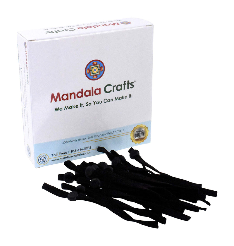 Mandala Crafts ¼ Inch Elastic String for Mask Band with Mask Adjuster Cord Lock for Face Mask Adjustable Ear Loop Strap DIY Mask Making Supplies 100 Black - NewNest Australia