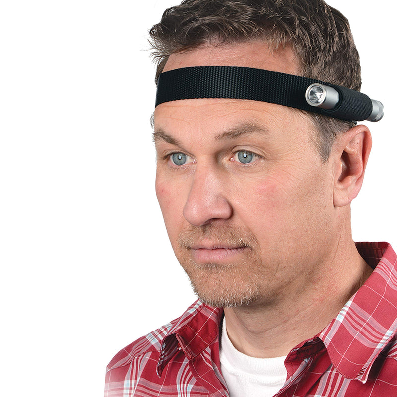 Nite Ize Headband Flashlight Holder, Fits Most Small Flashlights For Hands-Free Use, Black (NPO-03-01) - NewNest Australia