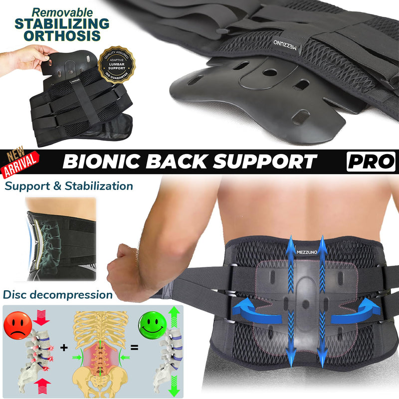 Back Support For Men And Women With Improved Support Removable And Thermotherapy Pad - Lumbar Support Belt For Lifting Heavy Loads - Back Strap Back Pain (Large) - NewNest Australia